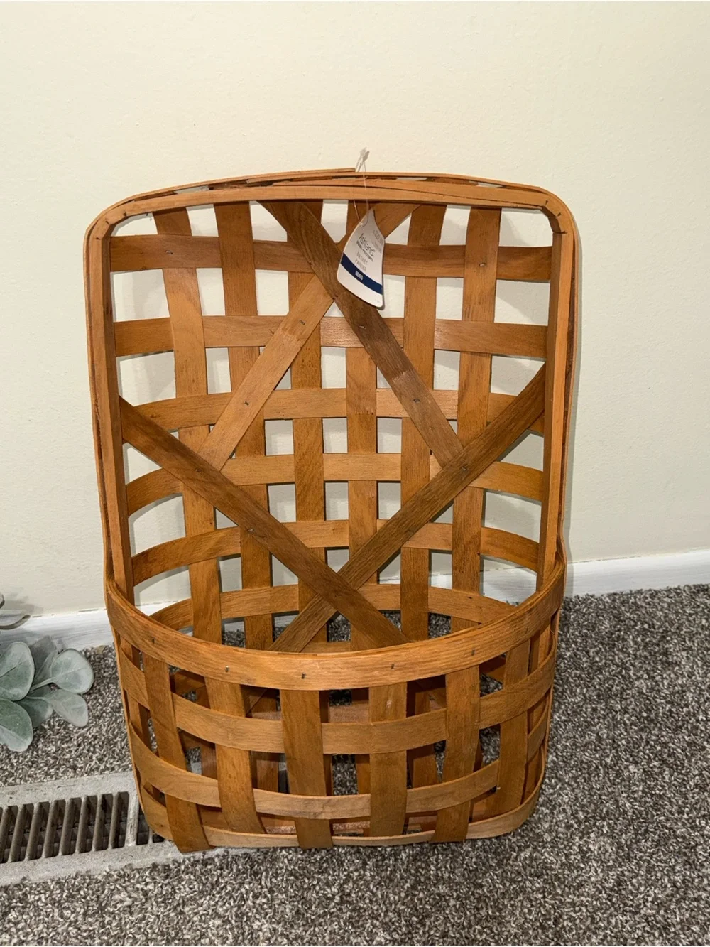 Large rectangle weaved decoration basket by Ashland
